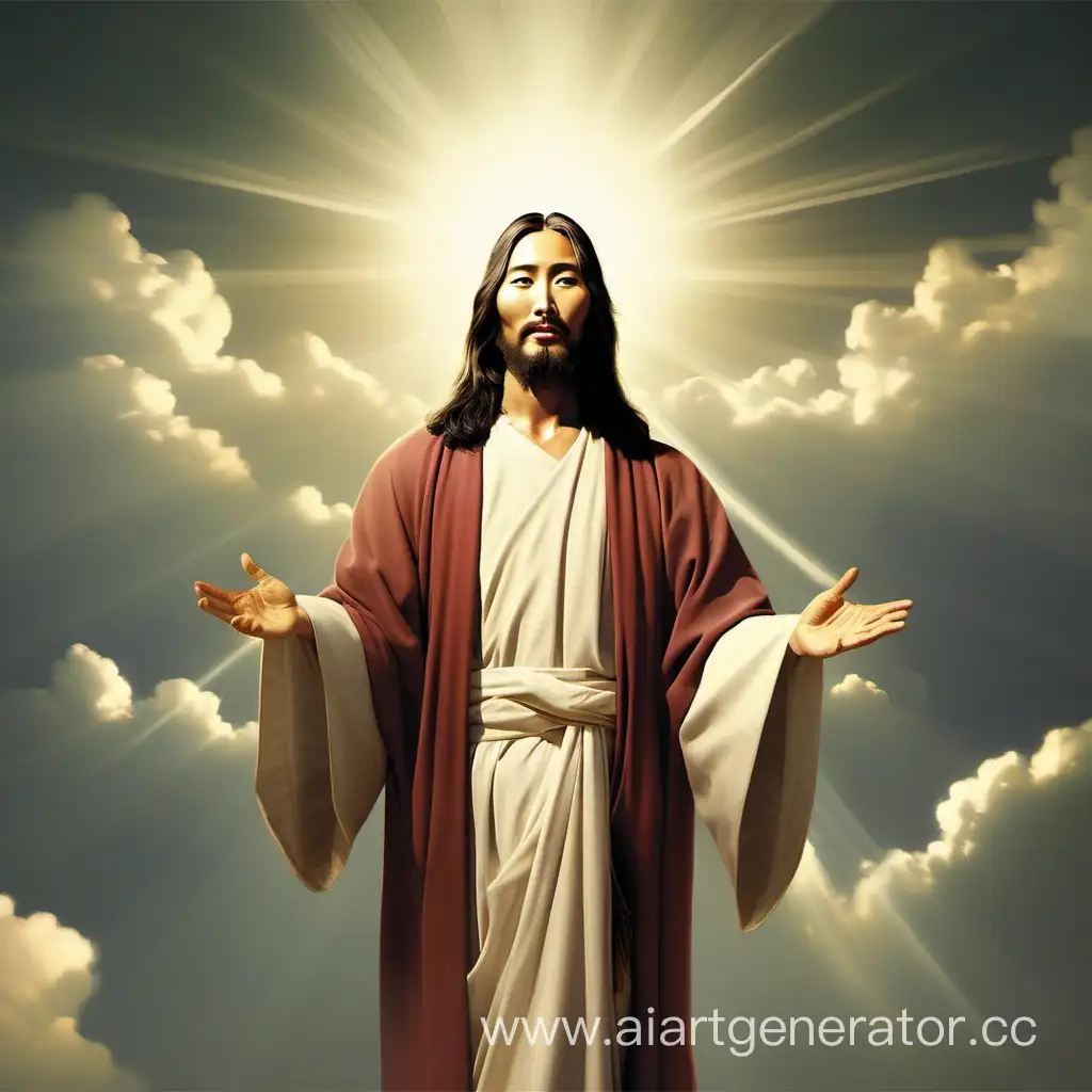 Divine-Serenity-Chinese-Jesus-in-Spiritual-Contemplation