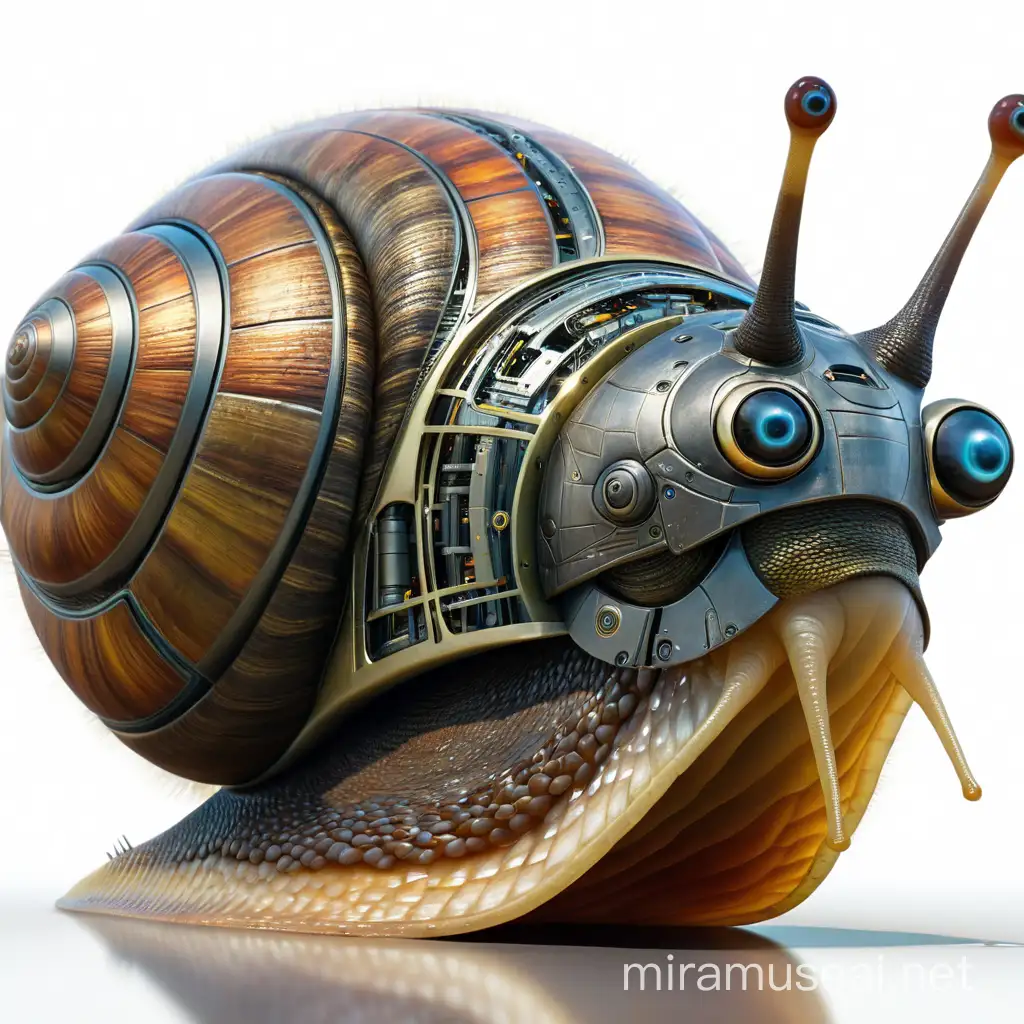 Cyborg snail, Photo-Alien, futuristic fashion.style-Peter Gric Art