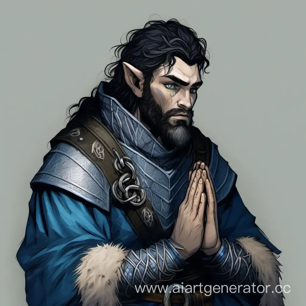 Devout-Firbolg-War-Priest-in-Chainmail-with-Folded-Hands