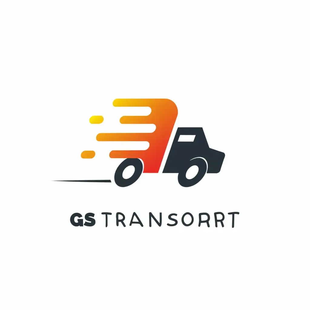 a logo design,with the text "GS Transport", main symbol:transport, text,Moderate,clear background