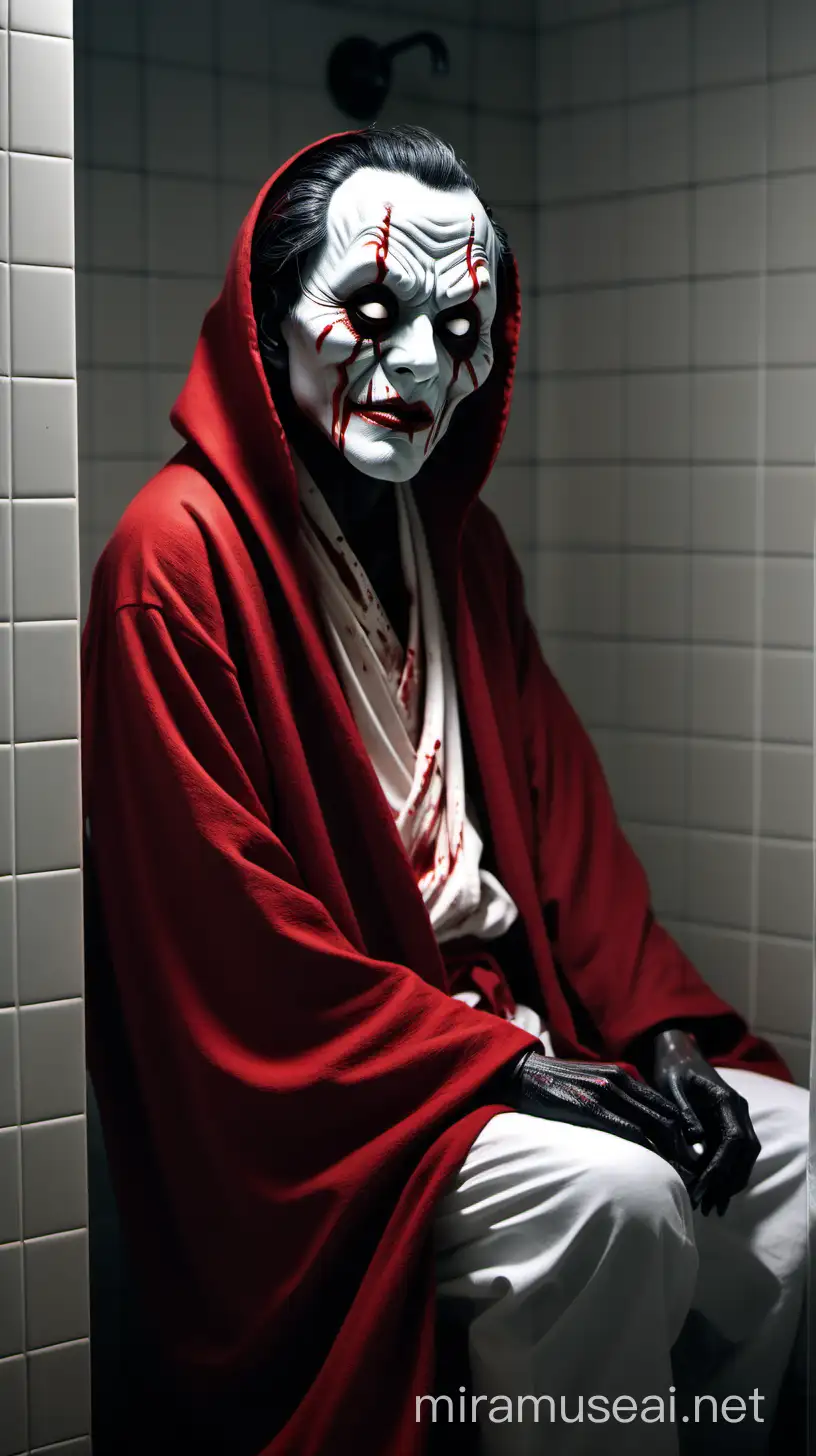 Manto Urban Legend Terrifying Masked Spirit in BloodStained Public Bathroom