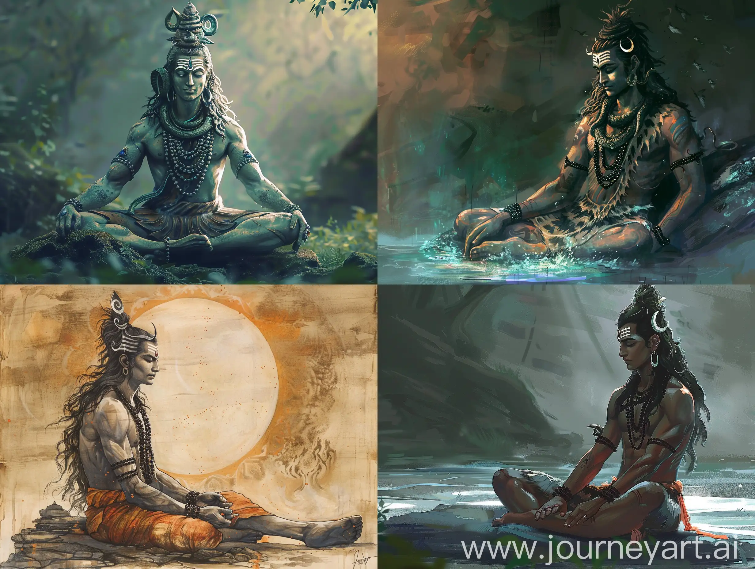 Mystical-Shiva-Statue-in-a-Serene-Setting