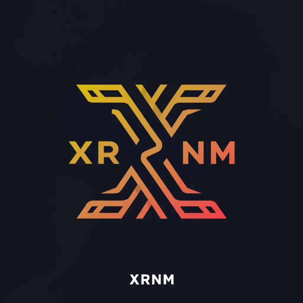 a logo design,with the text "xrnm", main symbol:snake and lion,Minimalistic,be used in Entertainment industry,clear background