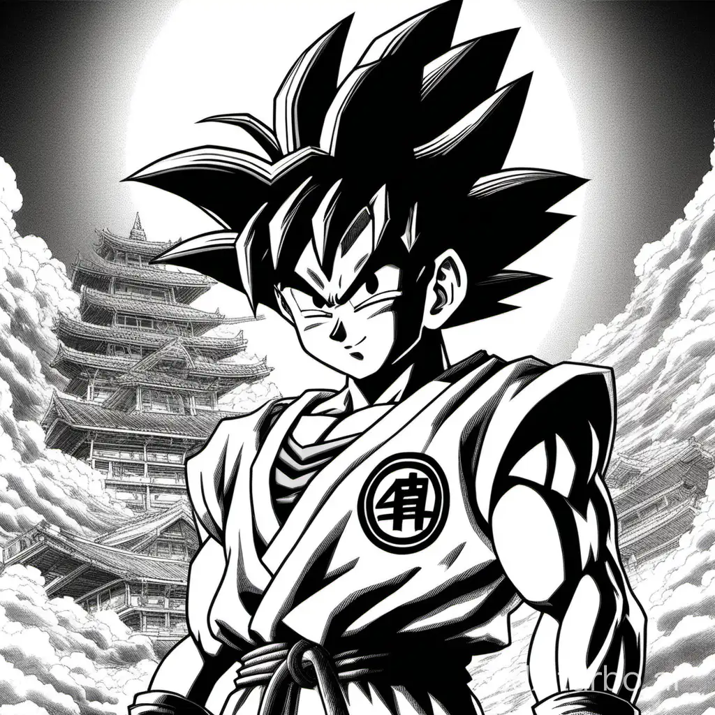 Toriyama-Akira-Drawing-Son-Goku-in-Dynamic-Battle-Pose