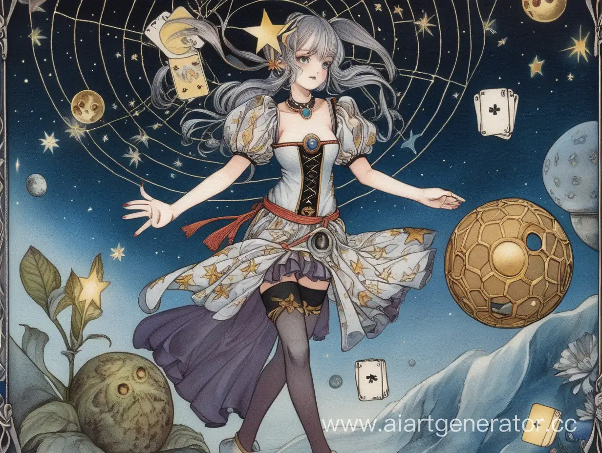 Anime-Girl-with-Tarot-Card-Fool-in-Cosmic-Horror-Setting