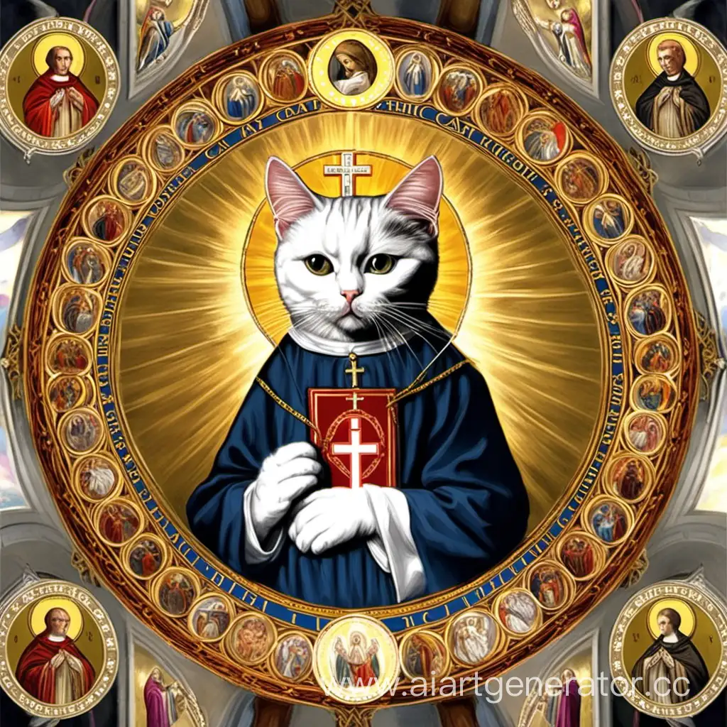 Adorable-Catholic-Cat-Gazing-Serenely