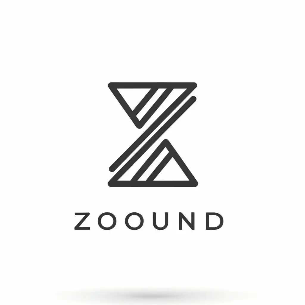 a logo design,with the text "Zound", main symbol:Z,Moderate,clear background