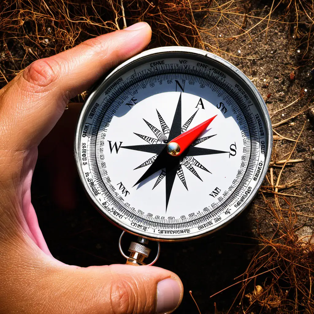 using a compass