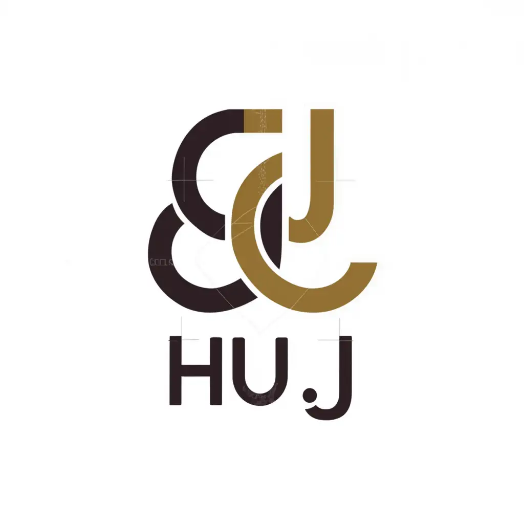 a logo design,with the text "Huj", main symbol:Gg,Moderate,clear background