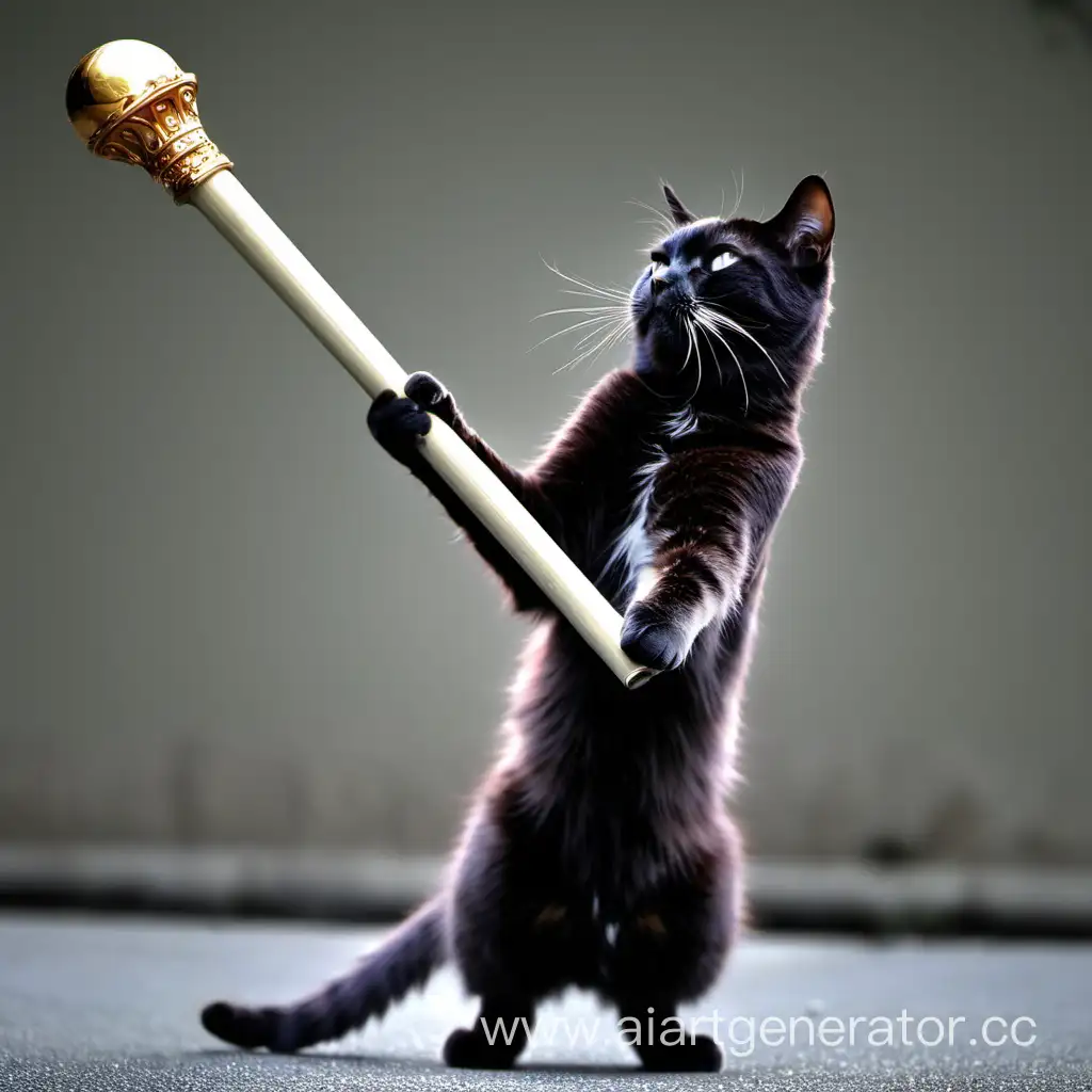 Graceful-Cat-Ballet-with-Baton-Performance