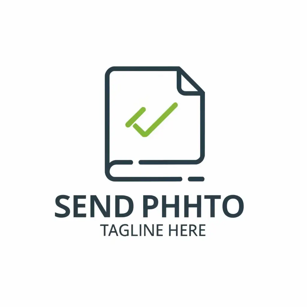 logo, file, with the text ""Send Photo"", typography, be used in Legal industry