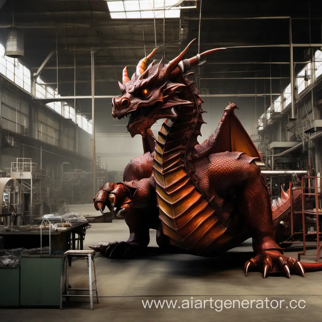 Artistic-Rendering-of-a-Dragon-Turner-in-a-Unique-Factory-Setting