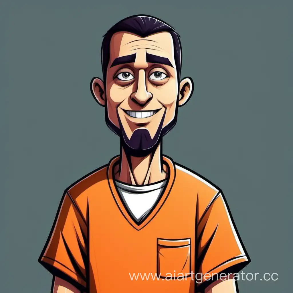 Cartoon-Style-Illustration-of-an-Escaped-Inmate