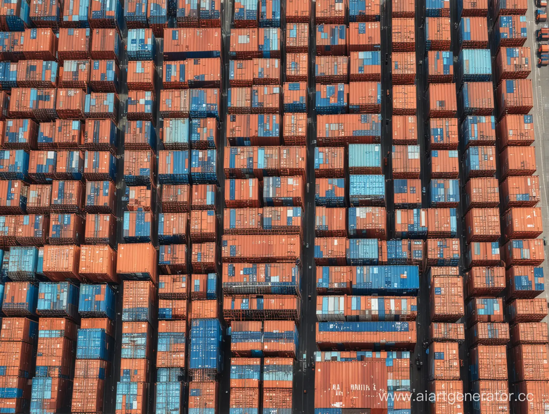 Морские контейнеры в порту