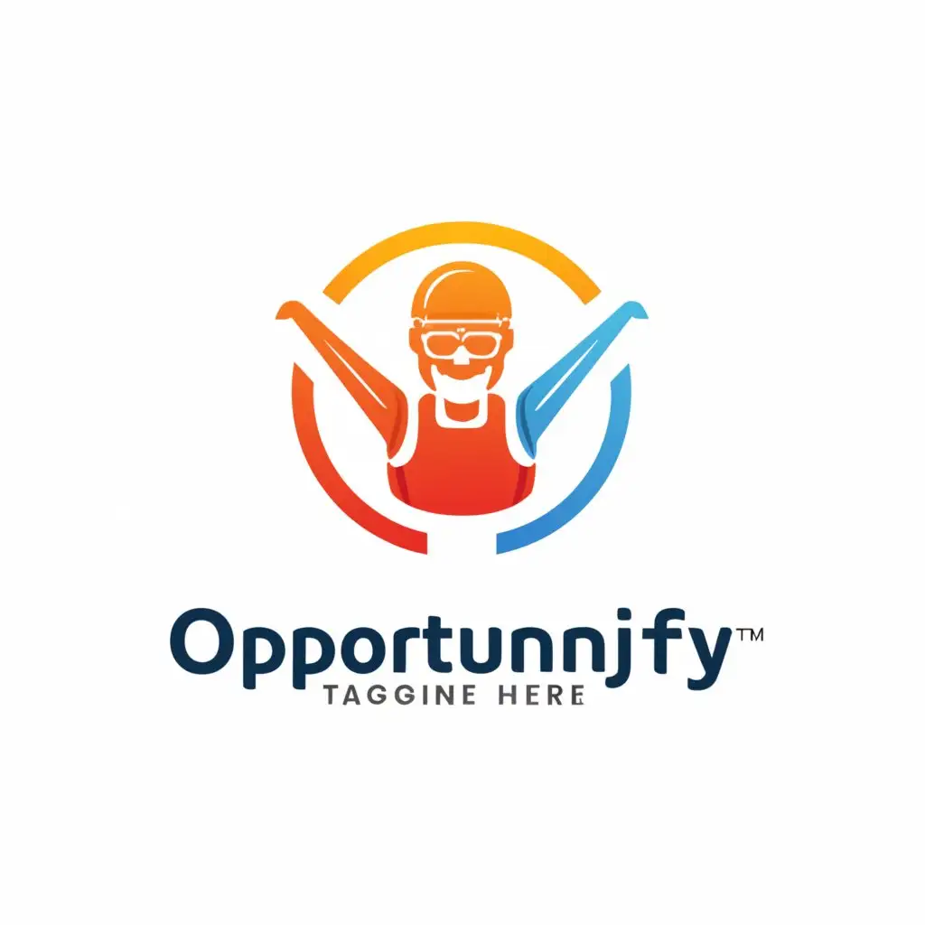 a logo design,with the text "Opportunify", main symbol:Empowering Unorganised Workforce,Moderate,be used in Technology industry,clear background