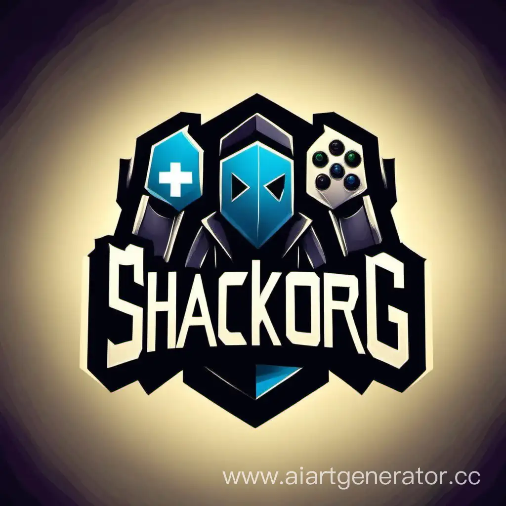 лого для геймерского ютуб канала под названием 
 ShackorGaming