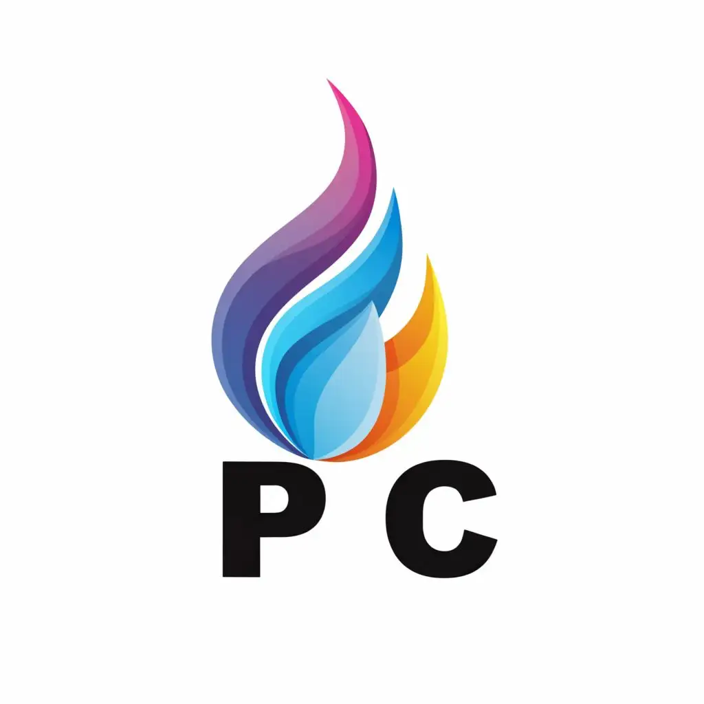 LOGO-Design-For-PC-Minimalistic-Blue-Flame-with-41aaaa-and-50bed7-Colors