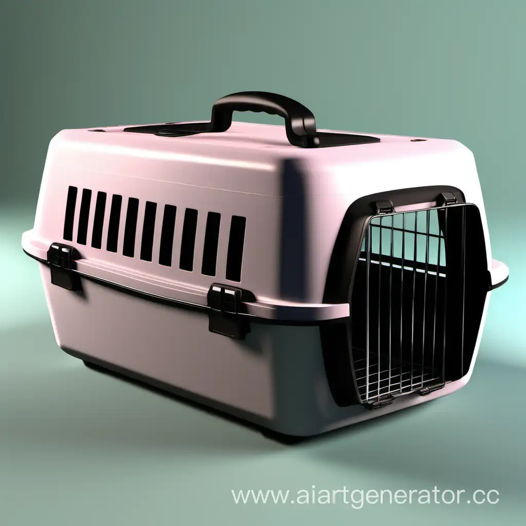 3D model of a pet carrier with heating