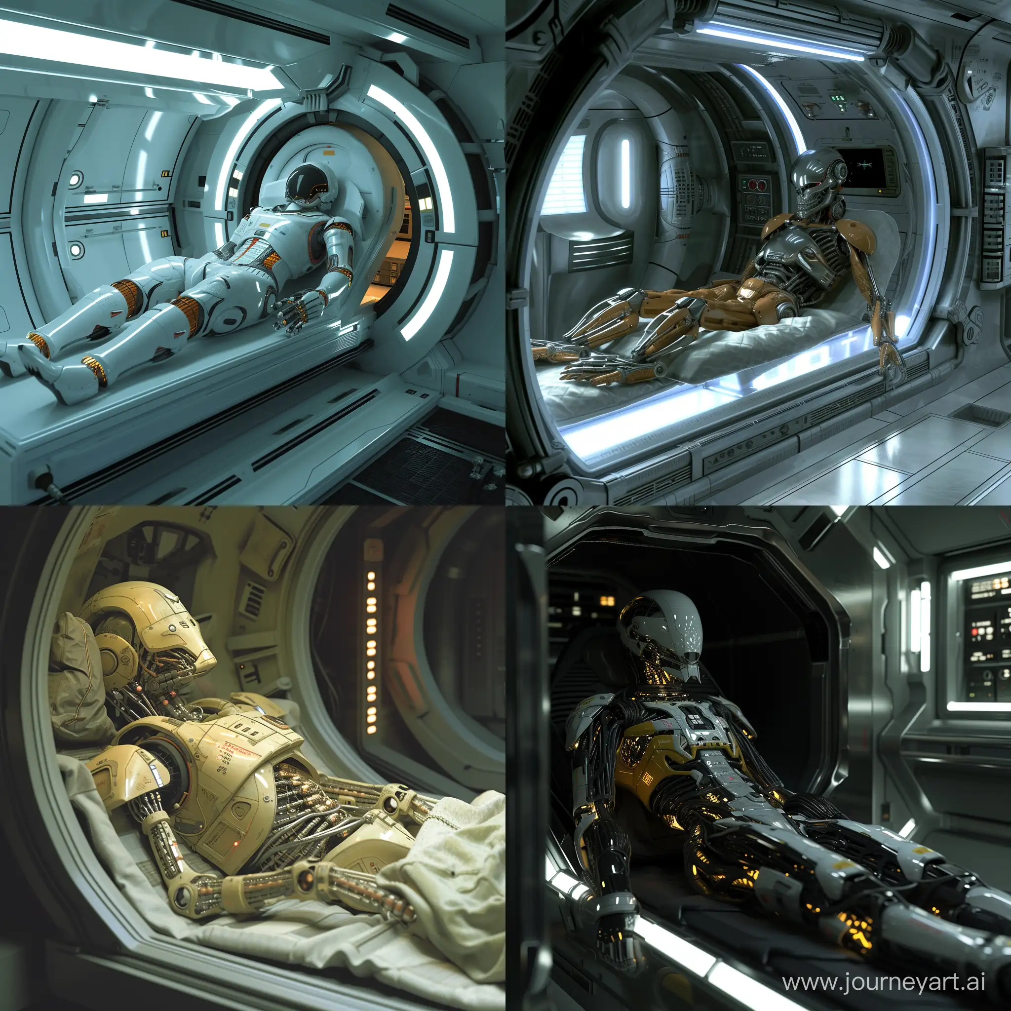 Gynoid-Awakening-in-Spaceship-Hibernation-Chamber
