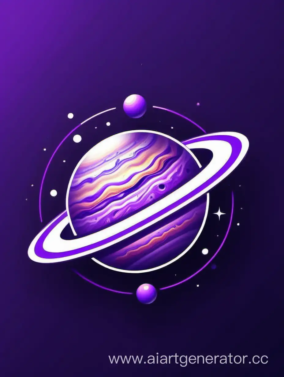 create logo . Jupiter. smart. violet. smart vibe. Jupiter logo for youtube