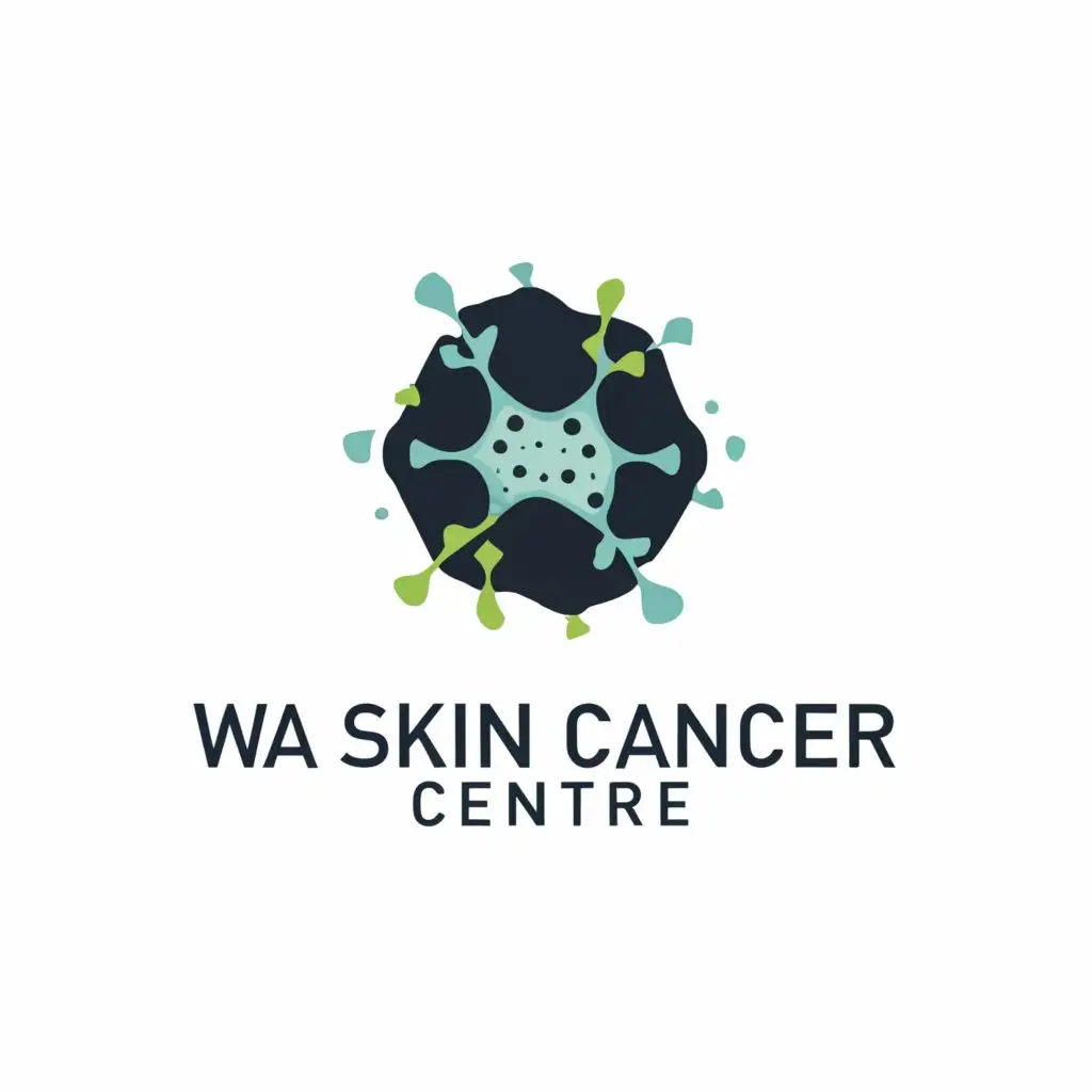 a logo design,with the text "WA SKIN CANCER CENTRE", main symbol:Cell,Moderate,be used in Internet industry,clear background
