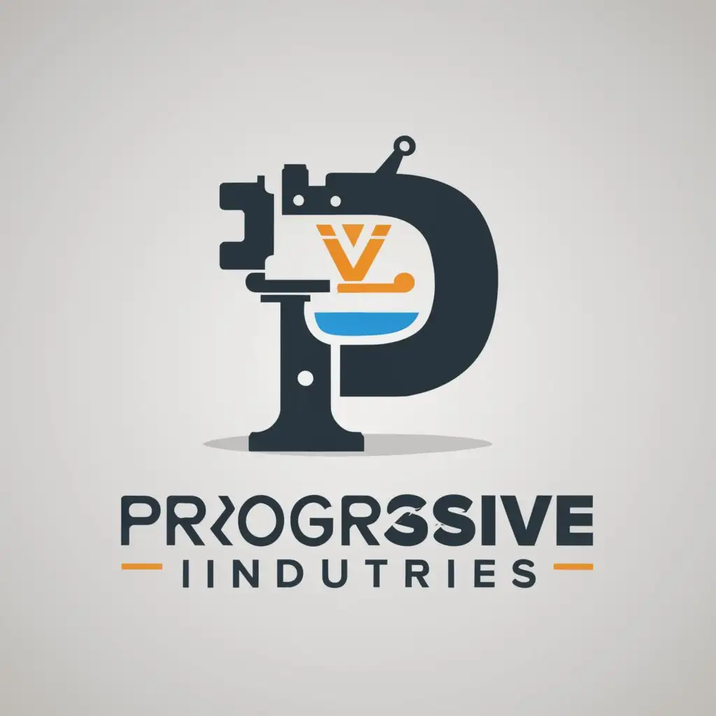 a logo design,with the text "UV PROGRESSIVE INDUSTIRES", main symbol: PRINTING, Moderate, clear background
