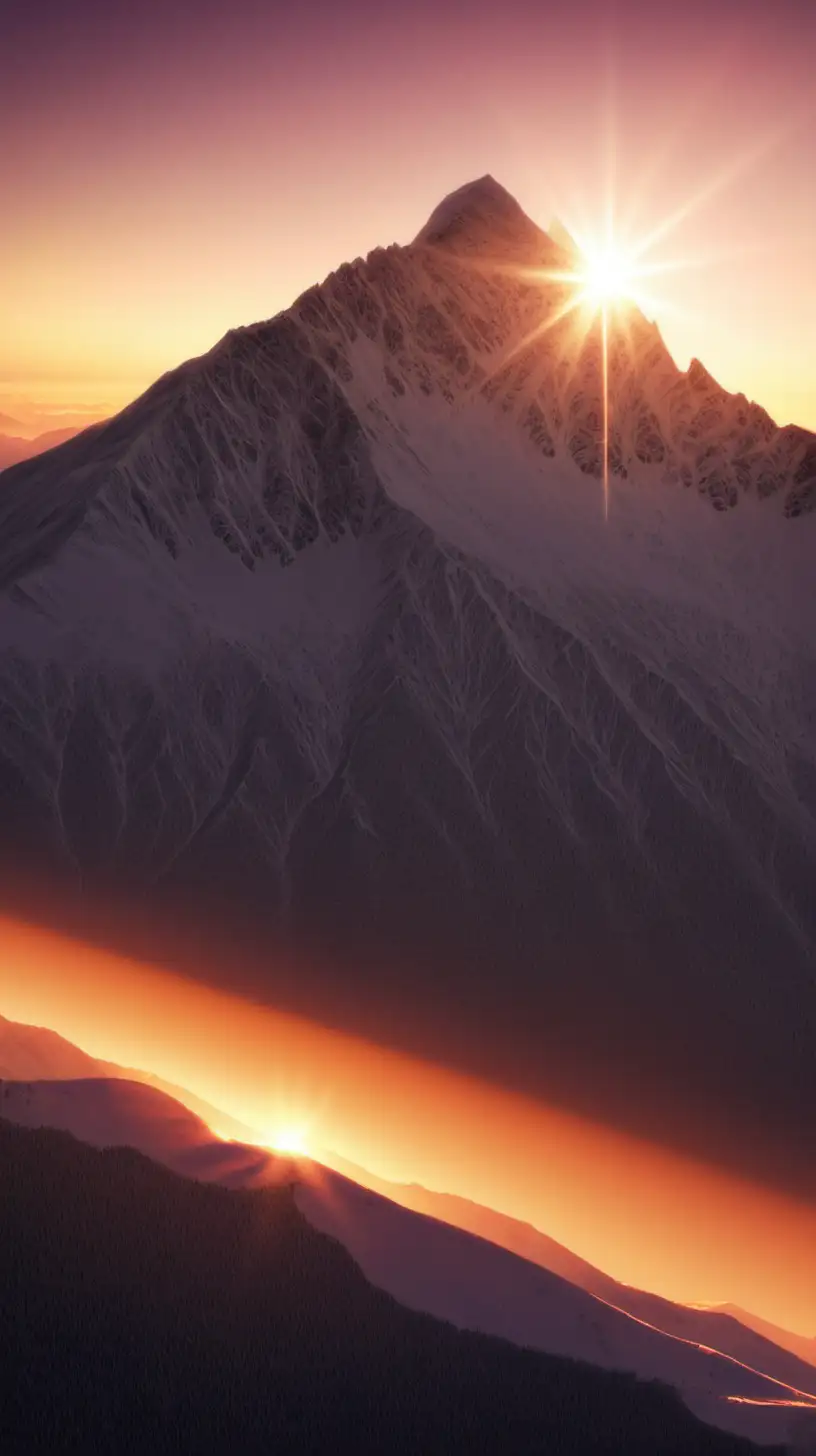 [Opening shot: A dazzling sunrise over a mountain peak]