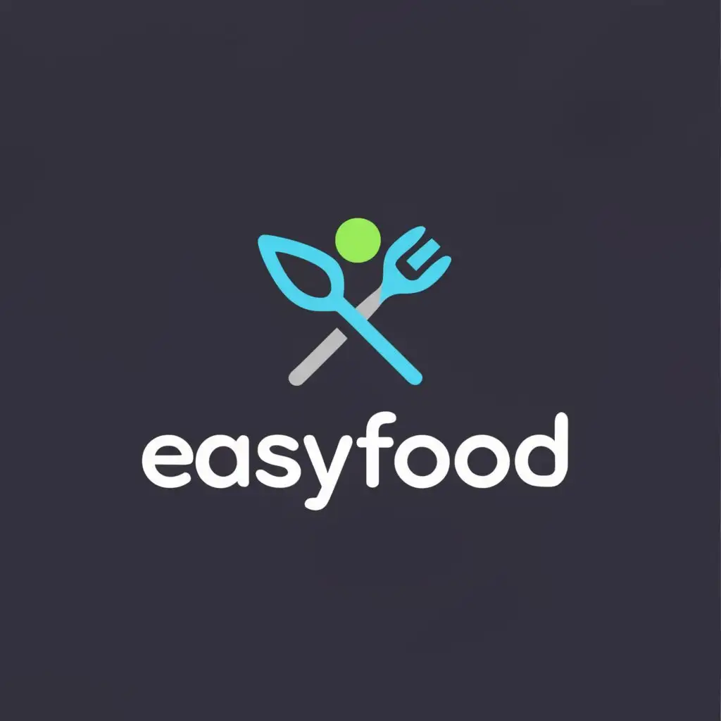 LOGO-Design-For-EasyFood-Modern-and-Sleek-with-Fresh-Vibrant-Colors-and-Food-Elements