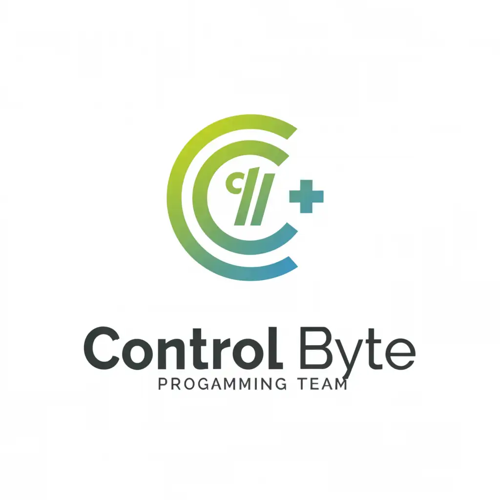a logo design,with the text 'control byte', main symbol:A c# programming team called control byte,Moderate,clear background ctrl Byte