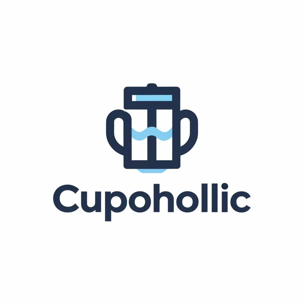 a logo design,with the text "CupoHolic", main symbol:a camping cup,Moderate,be used in Retail industry,clear background