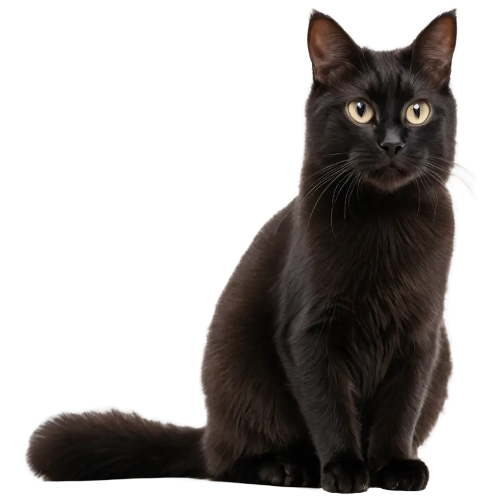 A cat black