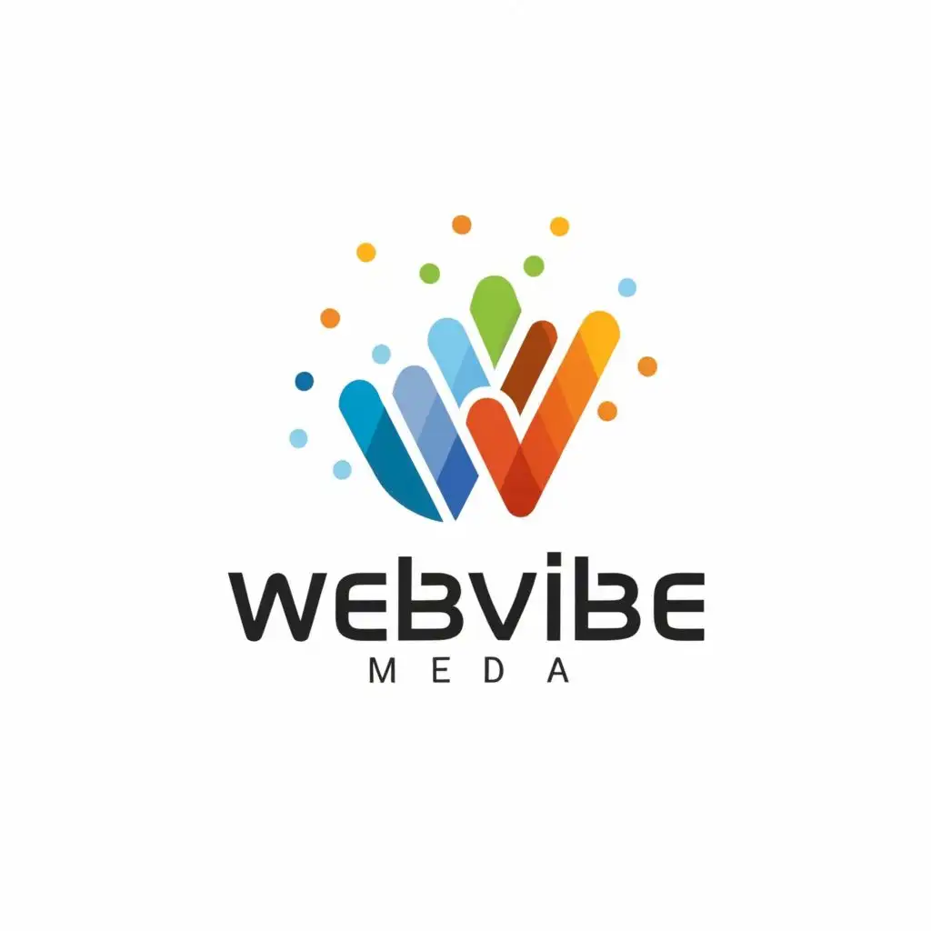 logo, news/blogs website, with the text "WebVibe Media", typography, be used in Technology industry