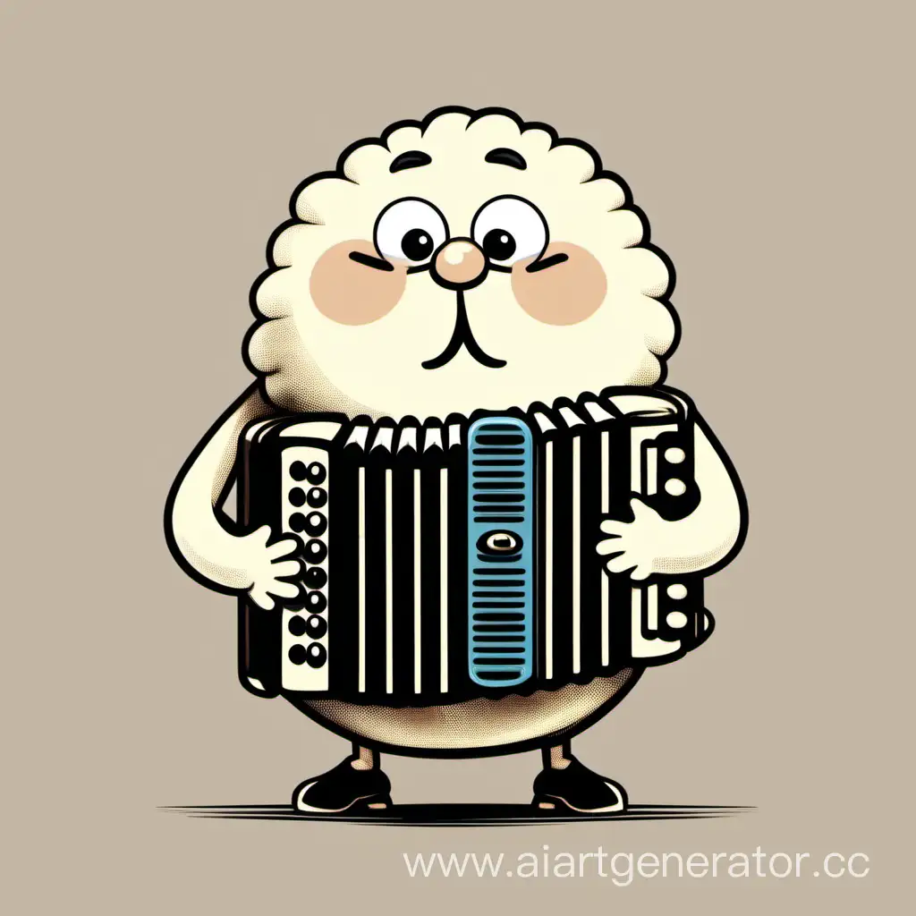 Giant-Dumpling-Serenading-with-Accordion-Music