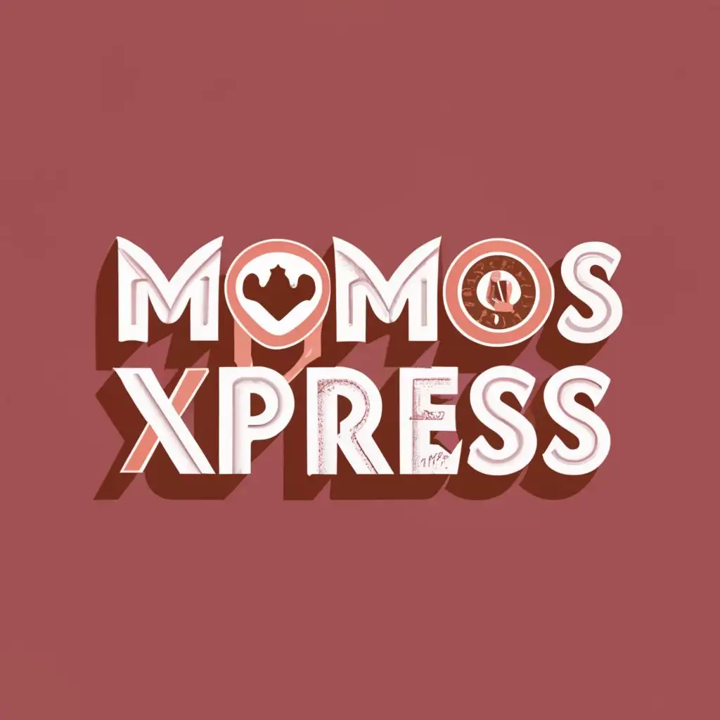 logo, Momos, with the text "Momos Xpress", typography, be used in Restaurant industry