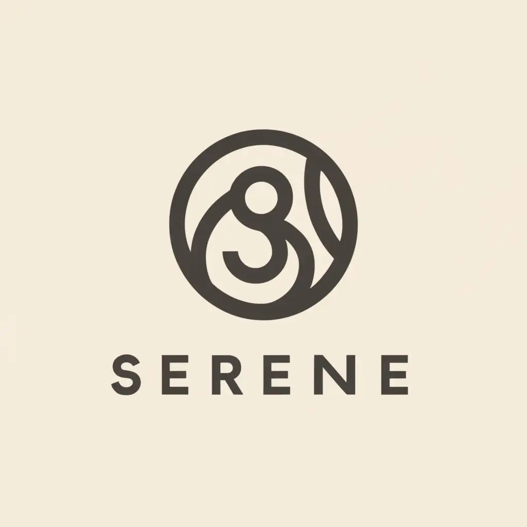 a logo design,with the text "serene", main symbol:s,Minimalistic,be used in Internet industry,clear background