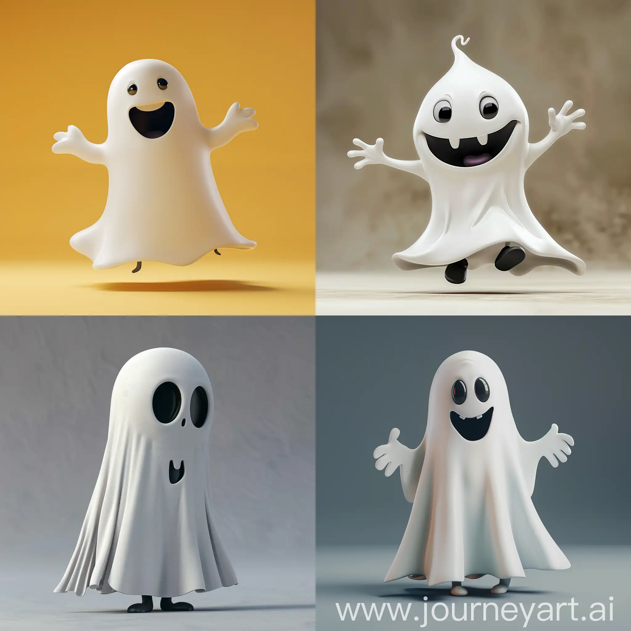 Playful-Ghost-Character-with-Quirky-Expressions