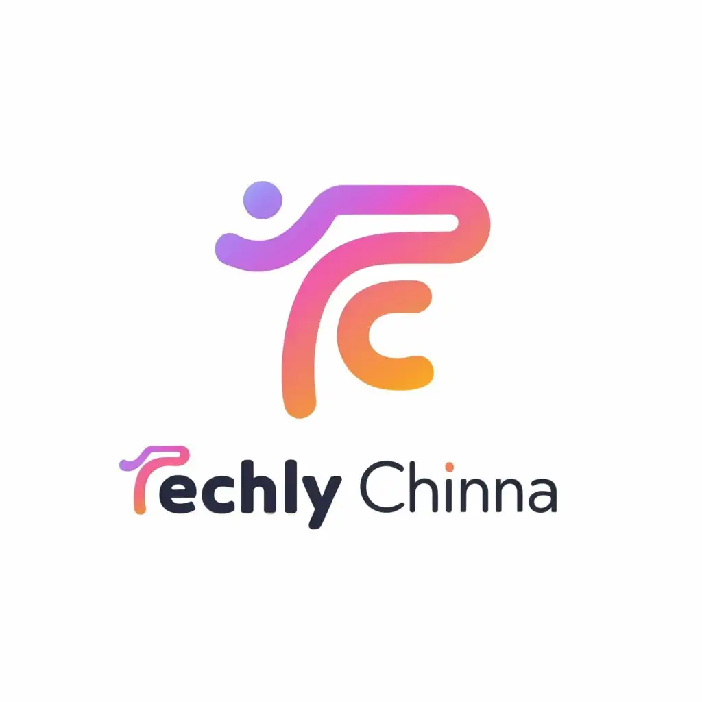 a logo design,with the text "TECHY CHINNA", main symbol:TC,Minimalistic,be used in Technology industry,clear background
