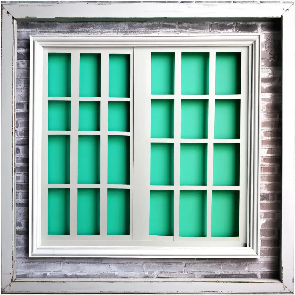 Elegant Mint Scrapbooking Paper Window Frames