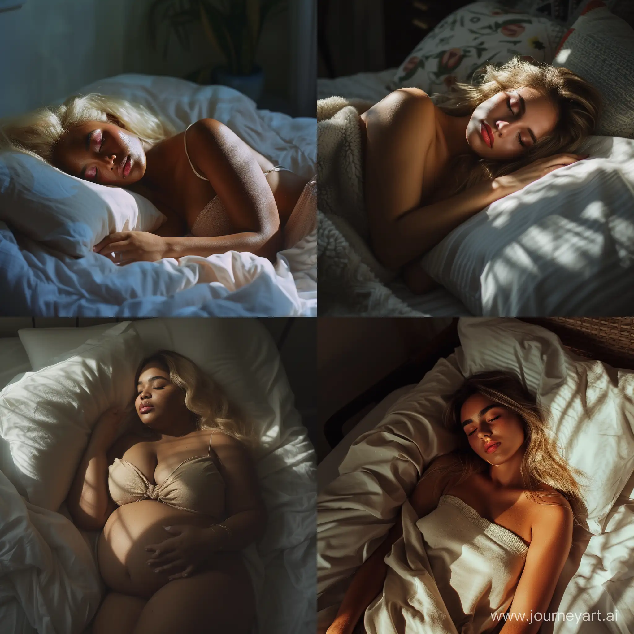 Sensual-Bliss-Serene-Blonde-Woman-Sleeping-in-Sunlit-Bedroom