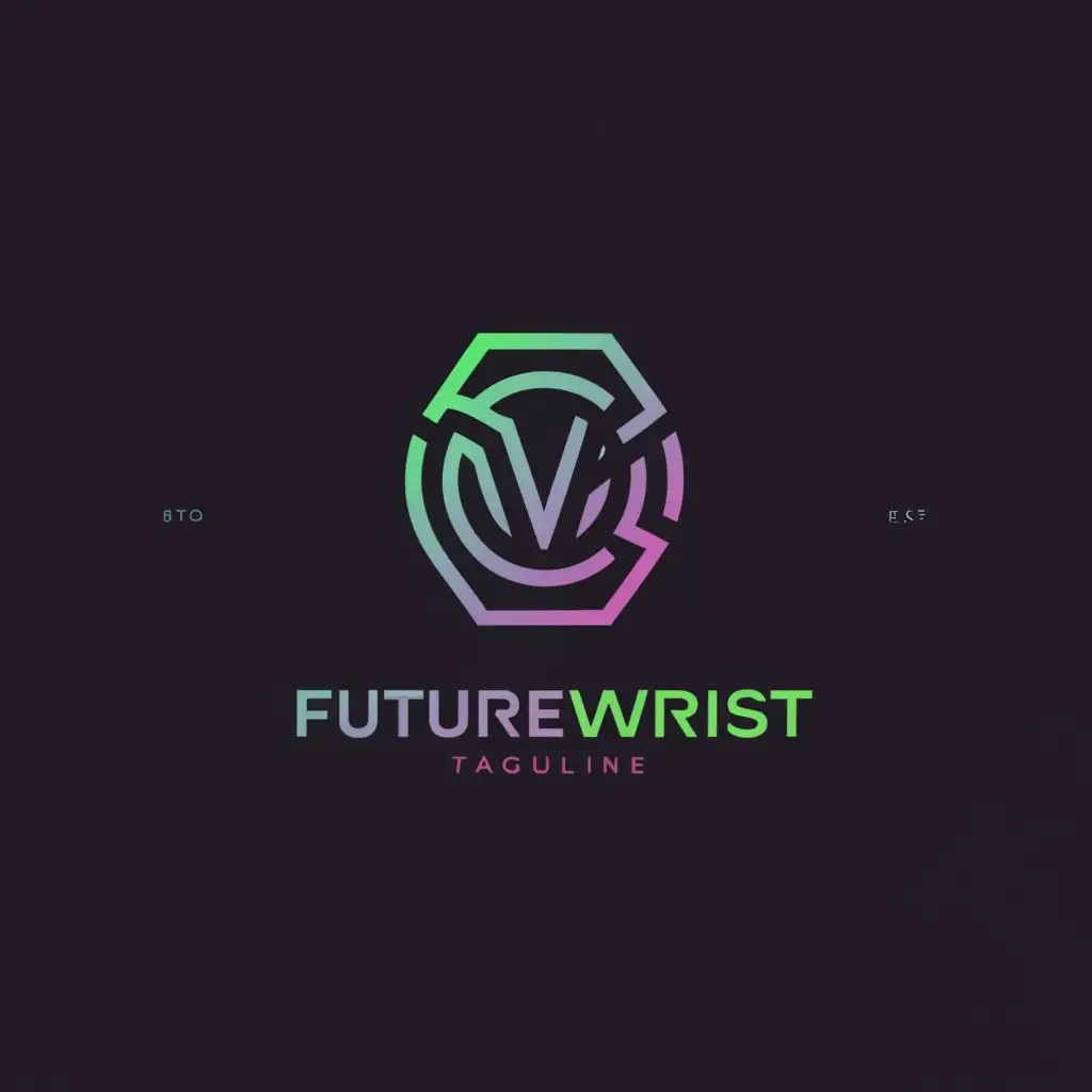 LOGO-Design-for-FutureWrist-Modern-Watch-with-Holographic-Emanation