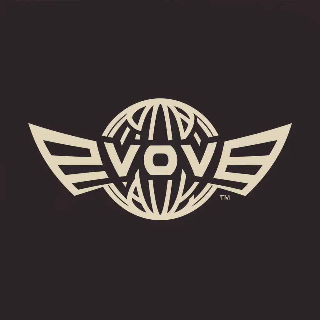 a logo design,with the text "evolve", main symbol:environmental engineering with globe and meridians and isis wings,complex,be used in Construction industry,clear background