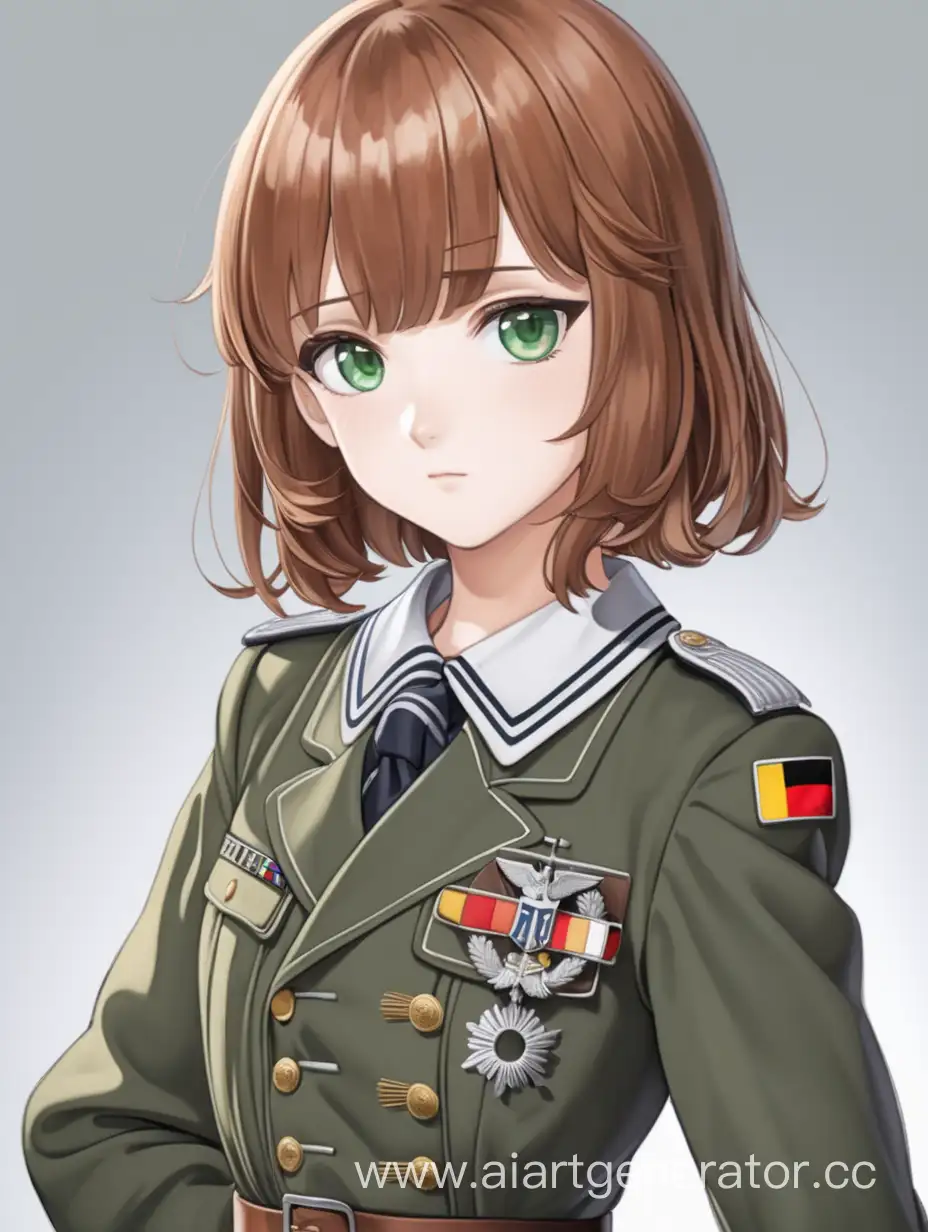 German-WWII-Era-Anime-Girl-with-Chestnut-Hair-and-Bob-Haircut