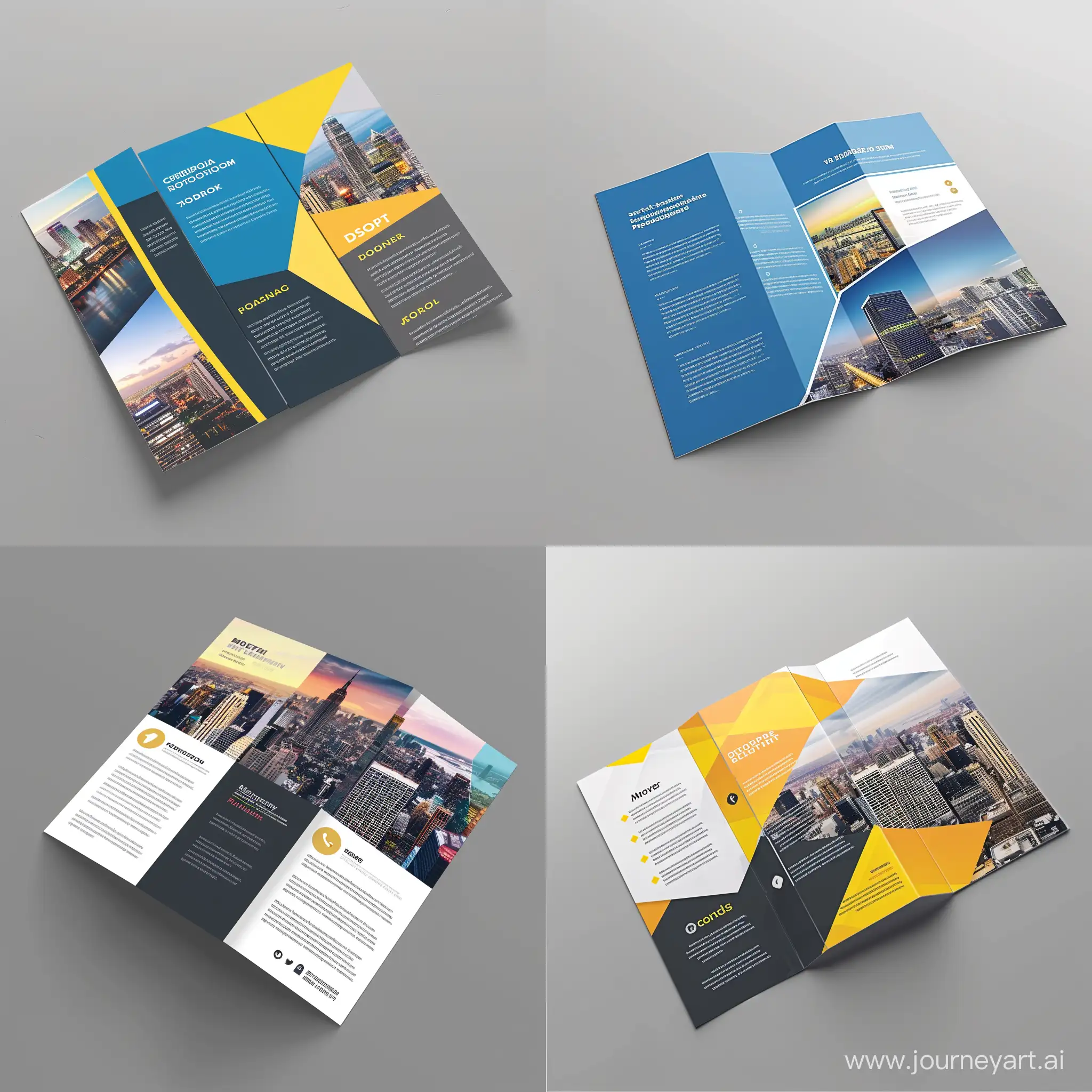 design professional trifold brochure