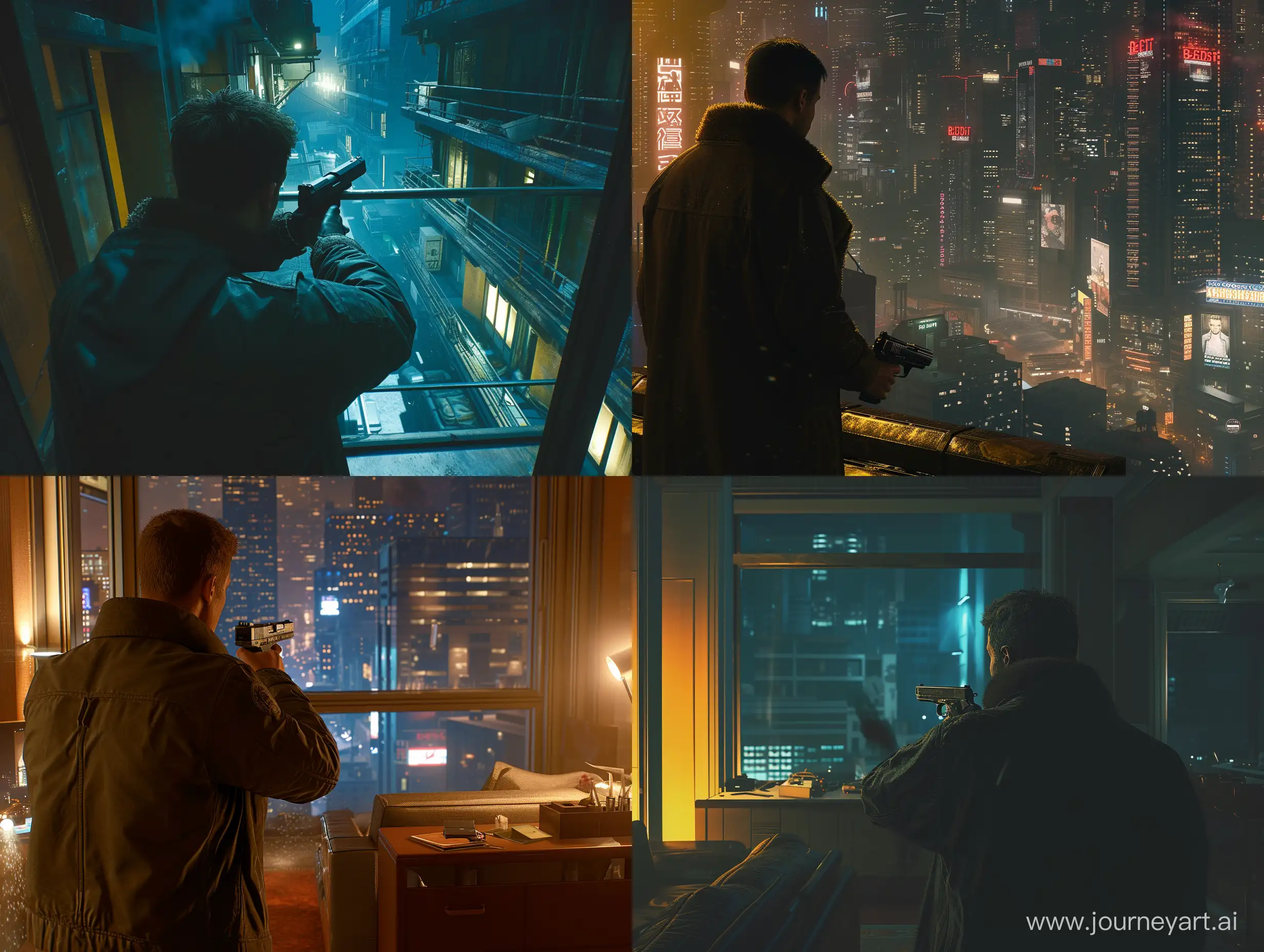 Futuristic-Nighttime-Adventure-Blade-Runner-2049-Video-Game-with-Ray-Tracing-Graphics