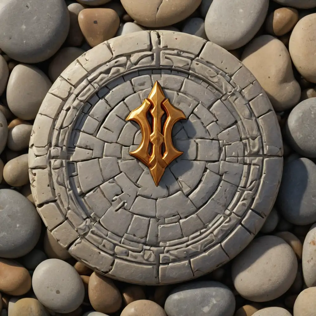 Previous and next button made of stone in the theme of ultima online