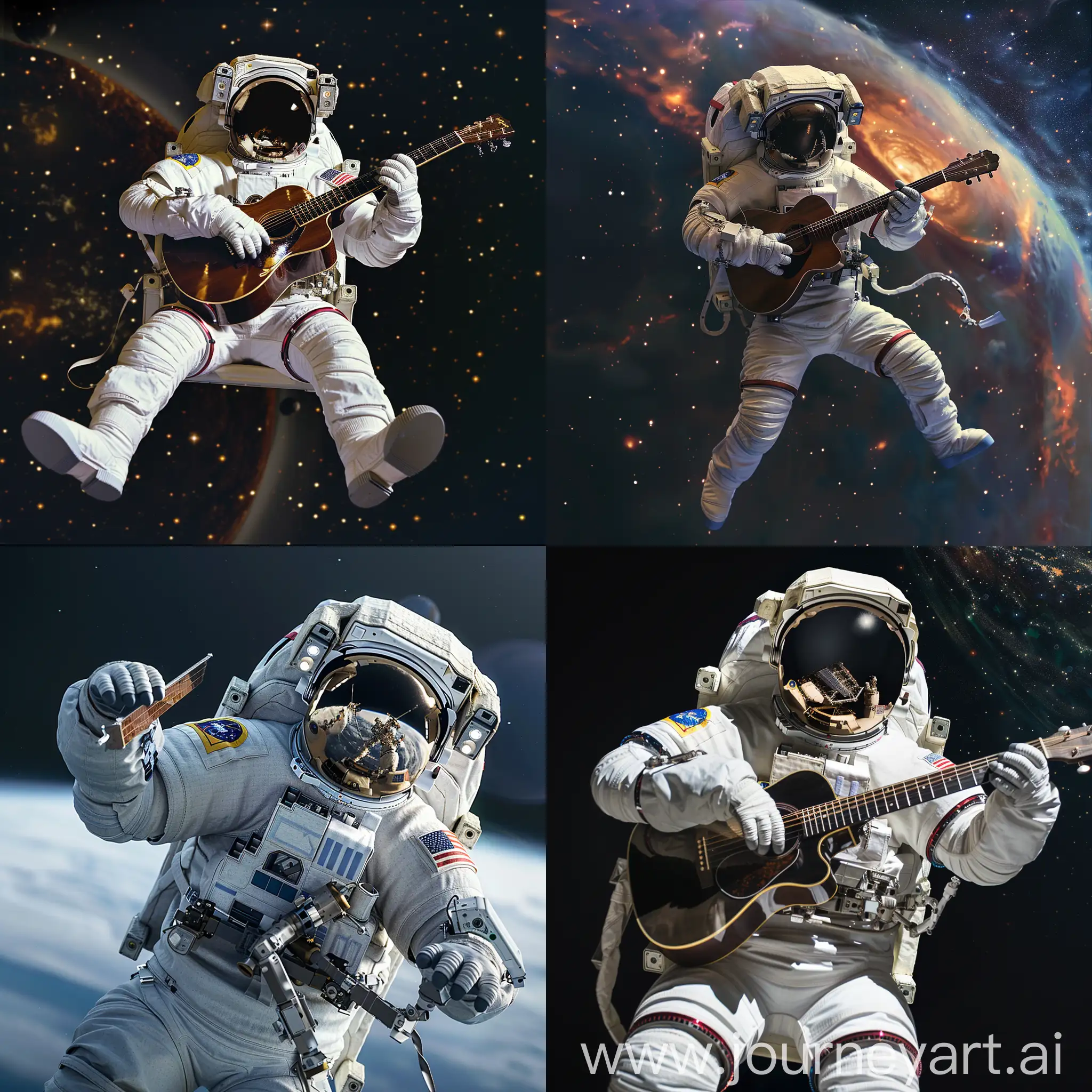 Space-Jam-Astronaut-Playing-Music-in-Zero-Gravity