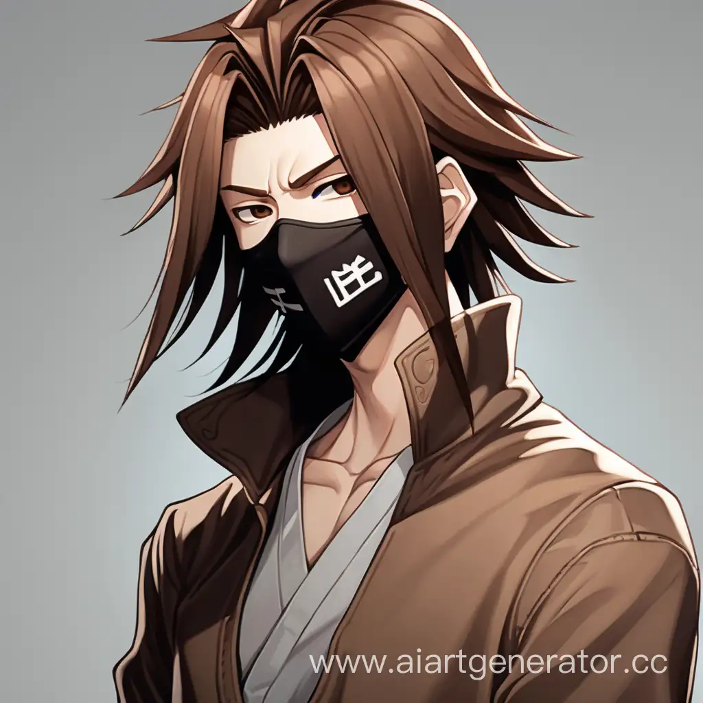 Anime-Character-with-Split-Hair-Wearing-Mask-in-Tranquil-Brown-Tones