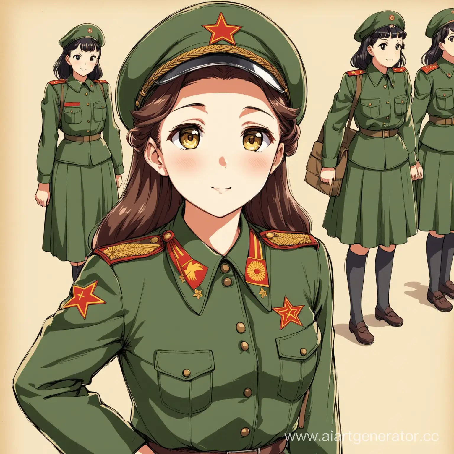 Аниме девушки в 1941-1945 в СССР