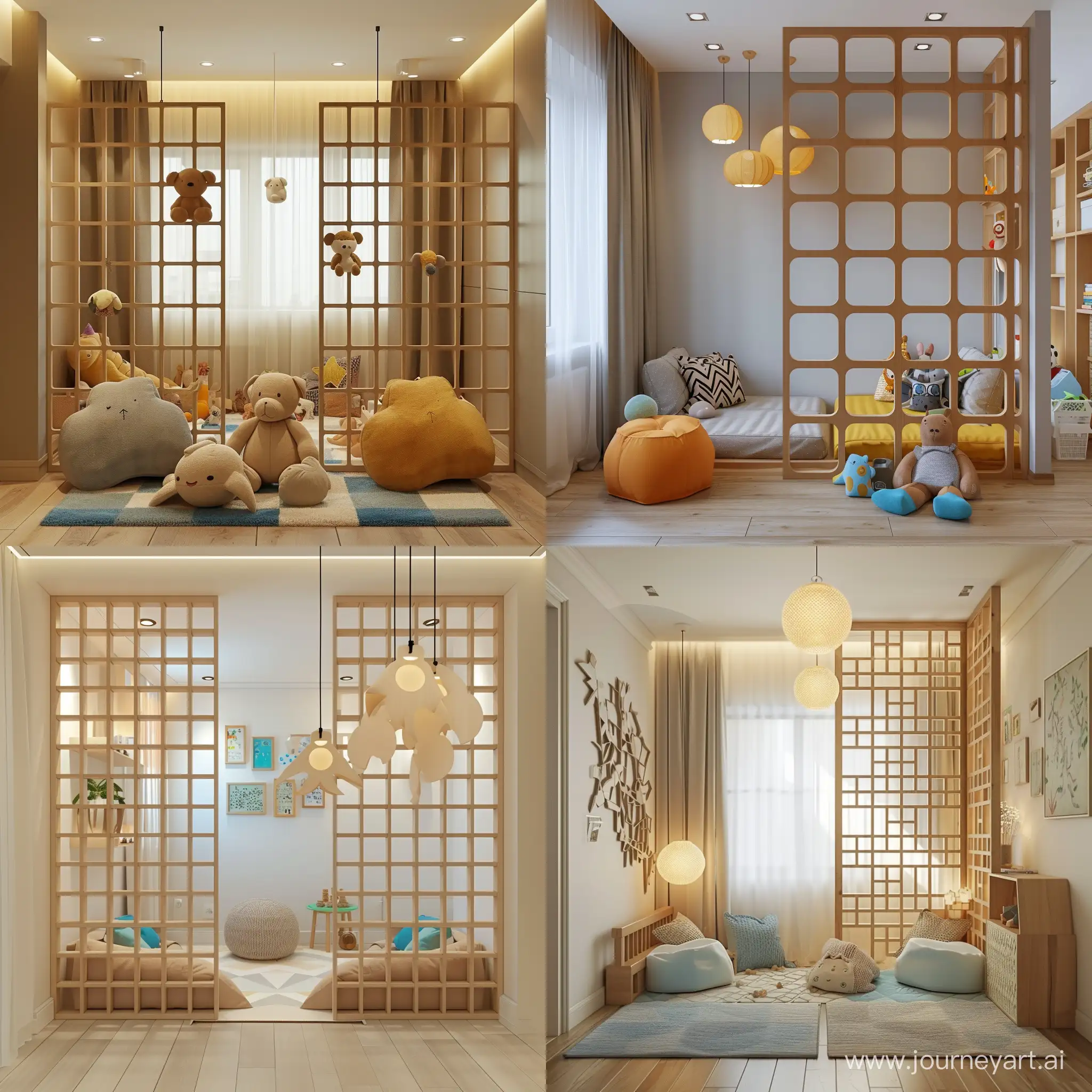 Bright-Modular-Screen-Divider-in-Cute-Childrens-Room
