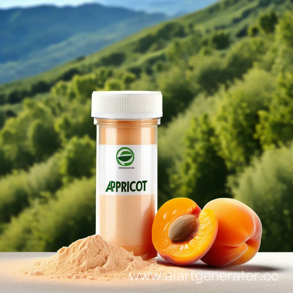 Vibrant-Apricot-Powder-Showcase-Amidst-Natural-Beauty